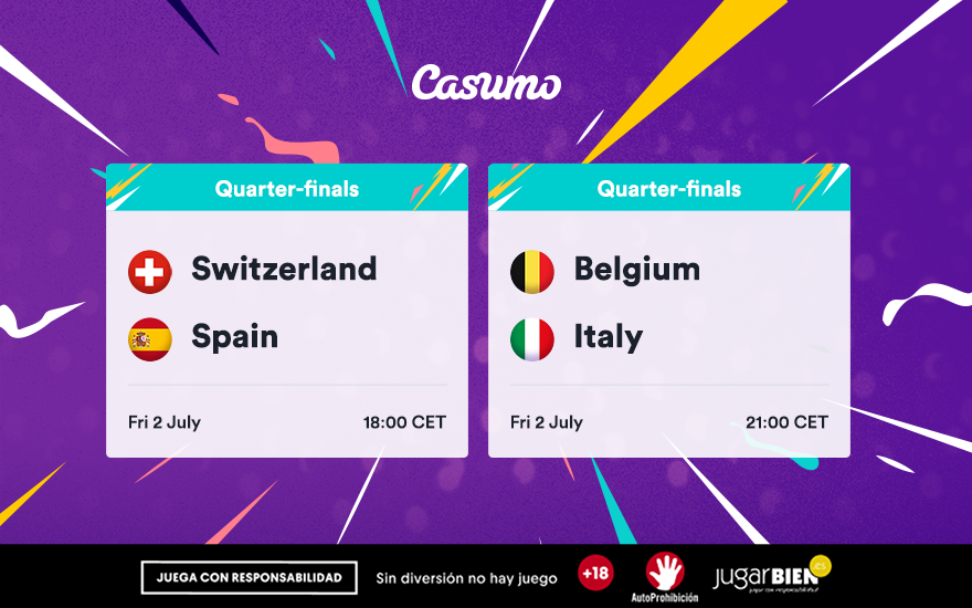 Pronósticos Eurocopa 2021. Viernes 02/07: Suiza-España y mucho más